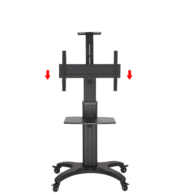 Luxury Aluminum Mobile TV Stand for 32-65" flat panel TV