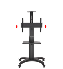 Luxury Aluminum Mobile TV Stand for 32-65" flat panel TV