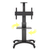 Luxury Aluminum Mobile TV Stand for 32-65" flat panel TV