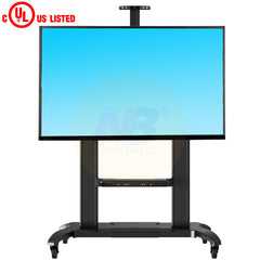 Luxury Heavy Duty Aluminum TV cart designed for 60"-100" flat panel TVs