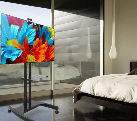 Elite Height Adjustable Mobile TV Stand for 32-65’’  TV with cable management system