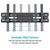 Economic Mobile TV Stand for 32-65’’ TV - No Component Shelfs