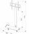 Floor Glass TV Stand for 32-60’’ Flat TV